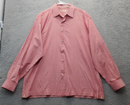 Peter Millar Casual Shirt Mens XL Multi Striped Silk Long Sleeve Button ... - $20.32