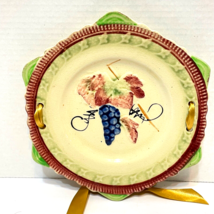 Antique Hand Painted Collectible Hanging Plate Scalloped Edge Made in Japan 9.75 - £18.77 GBP