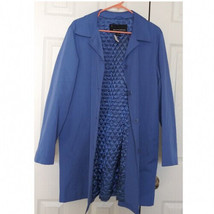 Weatherproof Trench Coat Rain Coat / Overcoat with Quilted lining - Blue - £30.52 GBP