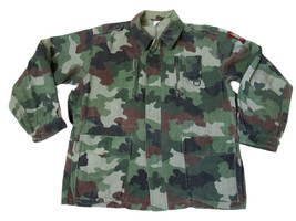 Vintage Serbian Yugoslav army f2 field jacket JNA military camouflage ca... - £24.03 GBP