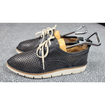 Trask Shoes Women&#39;s 7M Lena Black Leather Cut Out Laces Fashion Sneaker ... - €34,98 EUR