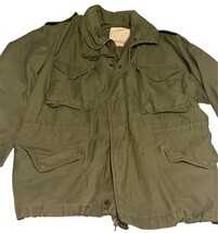 Vintage Vietnam War U.S. Army M-65 Field Jacket OG-107 Large Regular 1968 image 4