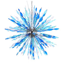 AM6004: “Apollo” Iris Cristal Bohemia Glass Chandelier (18”-70”W) $1,620+ - £1,274.33 GBP