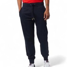 Psycho Bunny men&#39;s cooper split bunny logo sweatpants in NAVY - size S - £76.32 GBP