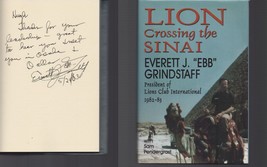 Lion Crossing the Sinai / SIGNED / Everett J. Grindstaff / LION&#39;S CLUB / Hardcov - £14.58 GBP