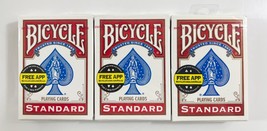 Bicycle Standard Poker Playing Cards - 3 SEALED Packs - £6.48 GBP