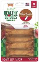 Nylabone Healthy Edibles Chews Roast Beef Petite - 8 count - £11.68 GBP