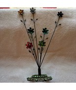 Two&#39;s Company floral memo photo stand Made in India 12&quot; glass inserts - $25.00