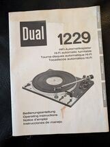 Dual Model 1229 Hi Fi Giradischi Automatico Istruzioni Originali - €39,86 EUR