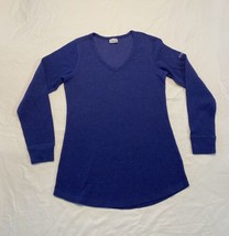 Columbia Ladies Size Small Pine Peak Long Sleeve Thermal Tunic Navy Outdoor - £7.70 GBP