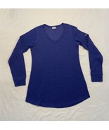 Columbia Ladies Size Small Pine Peak Long Sleeve Thermal Tunic Navy Outdoor - £7.65 GBP