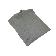 Men PRINCELY Italian Wool Blend Pullover Mock Slim 84001-00 Azof Gray 065 image 4