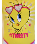 Looney Tunes Tweety Bird One Piece Romper Baby Girl Size 6-9 Months Yell... - £6.93 GBP