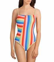 Junior GB Girls striped Square Neck 1pc swimsuit Size M Multi-color Retail $70 - £22.14 GBP