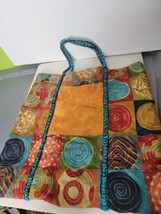 Mutli Color Womens Hand Bag Fabric Satchel Patch Handmade? - $14.69