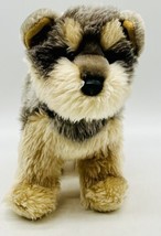 Douglas Cuddle Toys Yorkshire Terrier Yorkie Dog Puddin 8 inch 1730 Gray Tan - $15.88