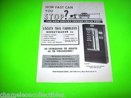 5-Cent 1950s ARE YOU A SAFE DRIVER? REFLEX TESTER ORIGINAL PROMO SALES F... - $32.78