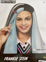Monster High Frankie Stein Wig Blue/Black Wig Ages 8+ NWT - $15.19