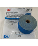 3M Stikit Blue Abrasive Sheet Roll 36219 - Grit 120 PSA Sandpaper 2.75&quot; ... - £26.41 GBP