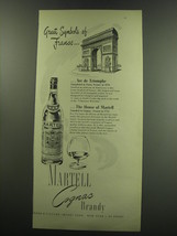 1949 Martell Cognac Ad - Great Symbols of France ..Arc de Triomphe - £14.54 GBP