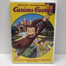 DVD Curious George 2006 Family Movie Monkey Children Will Ferrell Drew Barrymore - £10.54 GBP
