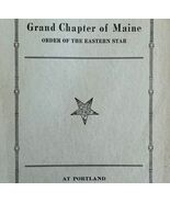 Order Of The Eastern Star 1924 Masonic Maine Grand Chapter Vol X PB Book... - $1,454.88 MXN