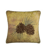 Donna Sharp Decorative Pillow Wood Patch (Pine Cone) - £38.97 GBP