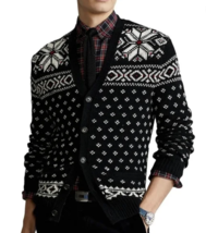 Polo Ralph Lauren Cashmere Blend Snowflake Cardigan ( S ) - £135.82 GBP