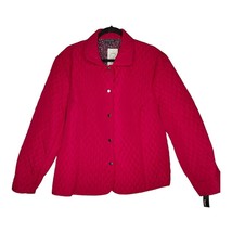 Tara Jones Pink Quilted Plus Size 22 Womens Barbiecore Button Coat Barn Jacket - £20.24 GBP