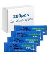 200 Pack Car Cleaning Wipes Dashboard Wipes Interior Cleaning Car Wash W... - £40.63 GBP