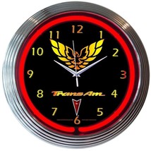 GM Trans Am Racing 15&quot; Wall Décor Neon Clock 8TRANS - $85.99