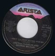 Aretha Franklin George Michael I Knew You Were Waiting 45 rpm Instrumental Cdn  - £3.08 GBP