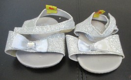 Build A Bear Workshop Silver Glitter With Bow &amp; Rhinestone Heels - £6.59 GBP