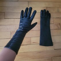 Vintage Genuine Leather Black Women&#39;s Driving Gloves, size 7 - $84.99