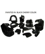 BLACK CHERRY Lower Vented Leg Fairings Harley Touring Road King Glide FL... - $185.22