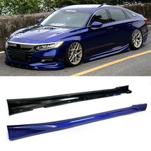 Night Pearl Blue Add-on JDM Side Skirt Extensions For 2018-2022 Honda Ac... - £145.48 GBP