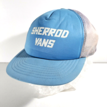 Vintage Snap Back Trucker Hat Sherrod Vans Mesh Back Adjustable - £14.12 GBP