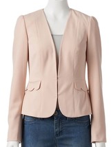 Elle Career Blazer Size: 4 (Small) New Ship Free Pink / Salmon Workwear Jacket - £79.13 GBP