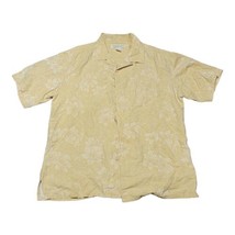 Island Republic Hawaiian Button Down Shirt Size MEDIUM Gold Yellow Camp ... - $23.36