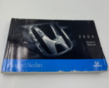 2004 Honda Accord Sedan Owners Manual OEM I04B38055 - $19.79