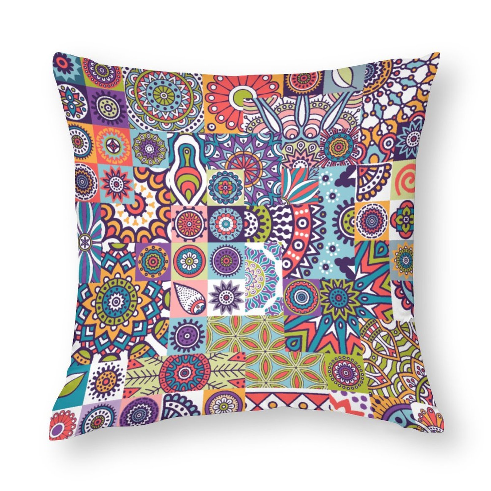 Mondxflaur Mandala Pillow Case Covers for Sofas Couches Polyester Decorative - $10.99 - $13.99