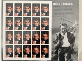USPS Cary Grant Legends of Hollywood Sheet of Twenty 37 Cent Stamps Scott 3692 - £19.98 GBP