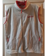 St. Louis Cardinals Baseball Men Fleece Vest Zip Up Size XL - £11.79 GBP