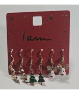 I Am Dangle Christmas Collection Goldtone Earrings - 3 Pairs - $23.75