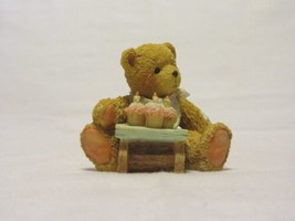 Cherished Teddies Three Cheers To You Age 3 Bear Figurine Mib - £5.42 GBP