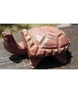 Alabaster Marble Turtle Hand Carved 4.25&quot; Tall 3&quot; Wide Vintage - £15.57 GBP