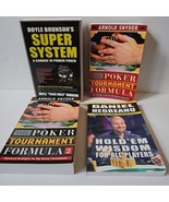 Lot of 4 Poker books Arnold Synder Daniel Negreanu Doyle Brunson Super S... - $22.17 CAD