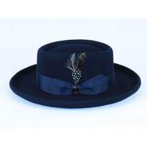 Men Bruno Capelo Hat Australian Wool Crushable Wide Brim GAMBLER GAM102 Navy image 3