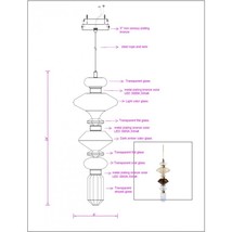 AM1966 Ballet Suspension Lamp - £2,941.63 GBP