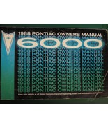 1988 PONTIAC 6000 OWNERS OPERATORS MANUAL - £15.21 GBP
